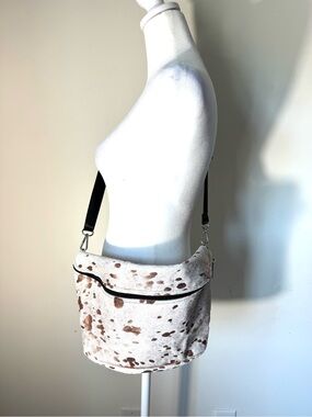 Farmhouse Frocks Crossbody Bag Calf hair Rose Tone Gold
